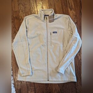 New PATAGONIA MEN'S MICRO D FLEECE JACKET oar tan Size XXL